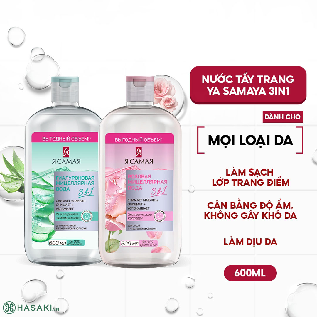 Nước Tẩy Trang Ya Samaya Micellar Water 600ml