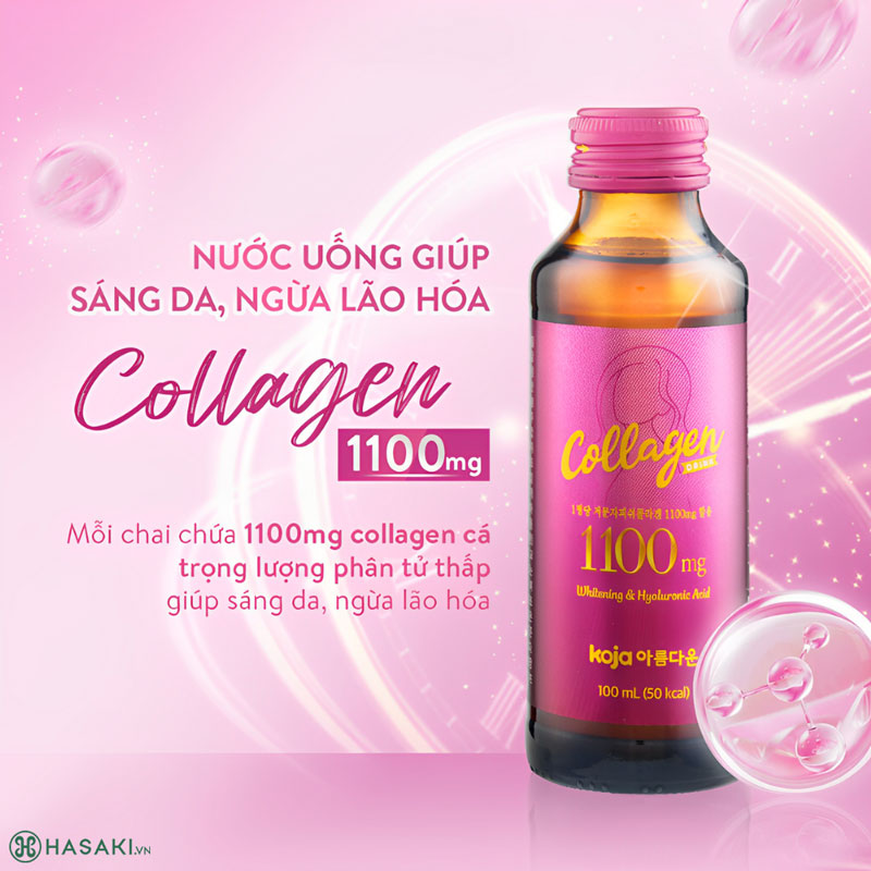 Nước Uống Bổ Sung Collagen Koja Beauty 1100mg Làm Đẹp Da 100ml/ Lọ