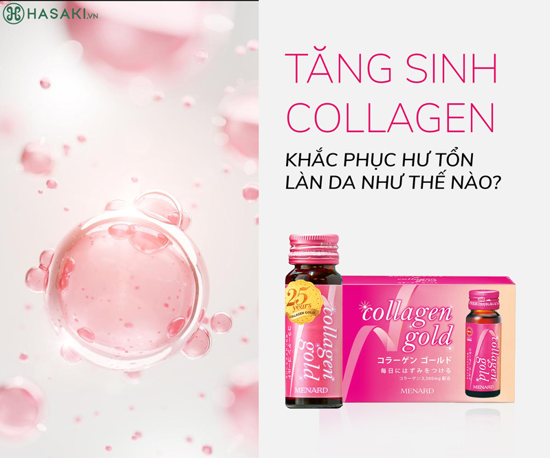 Nước Uống Collagen Gold Nội Sinh Menard Collagen 10 chai