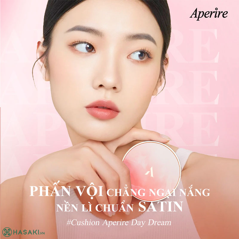 Phấn Nước Aperire Day Dream Cover Cushion SPF50+ PA++++ Chống Nắng Che Phủ Cao 13g