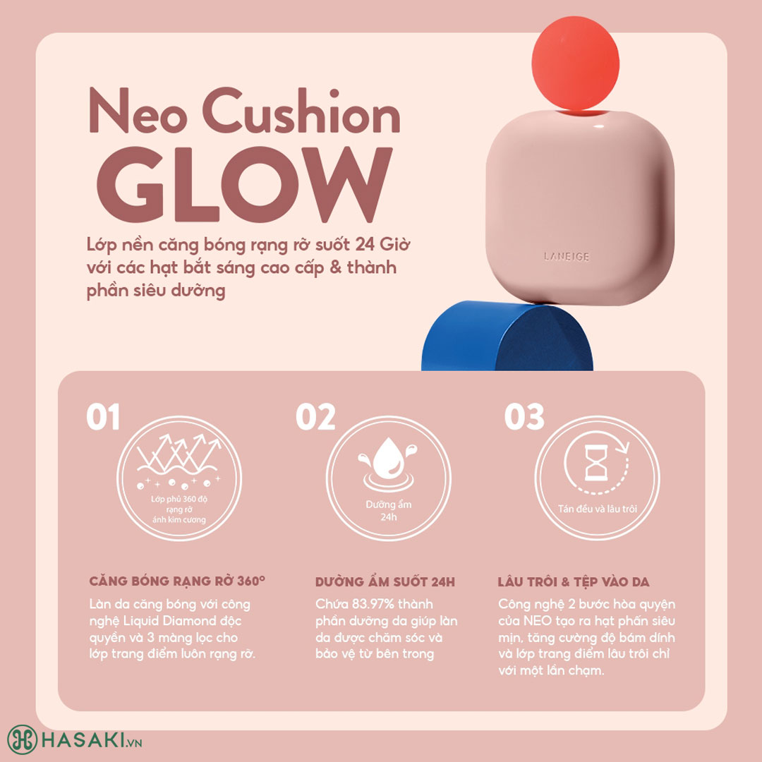 Phấn Nước Laneige Neo Dot Cushion Glow 50H #21N1 - 1