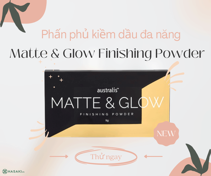 Phấn Phủ Australis Matte & Glow Finishing Powder Kết Hợp Mịn Lì Và Ánh Nhũ 9g