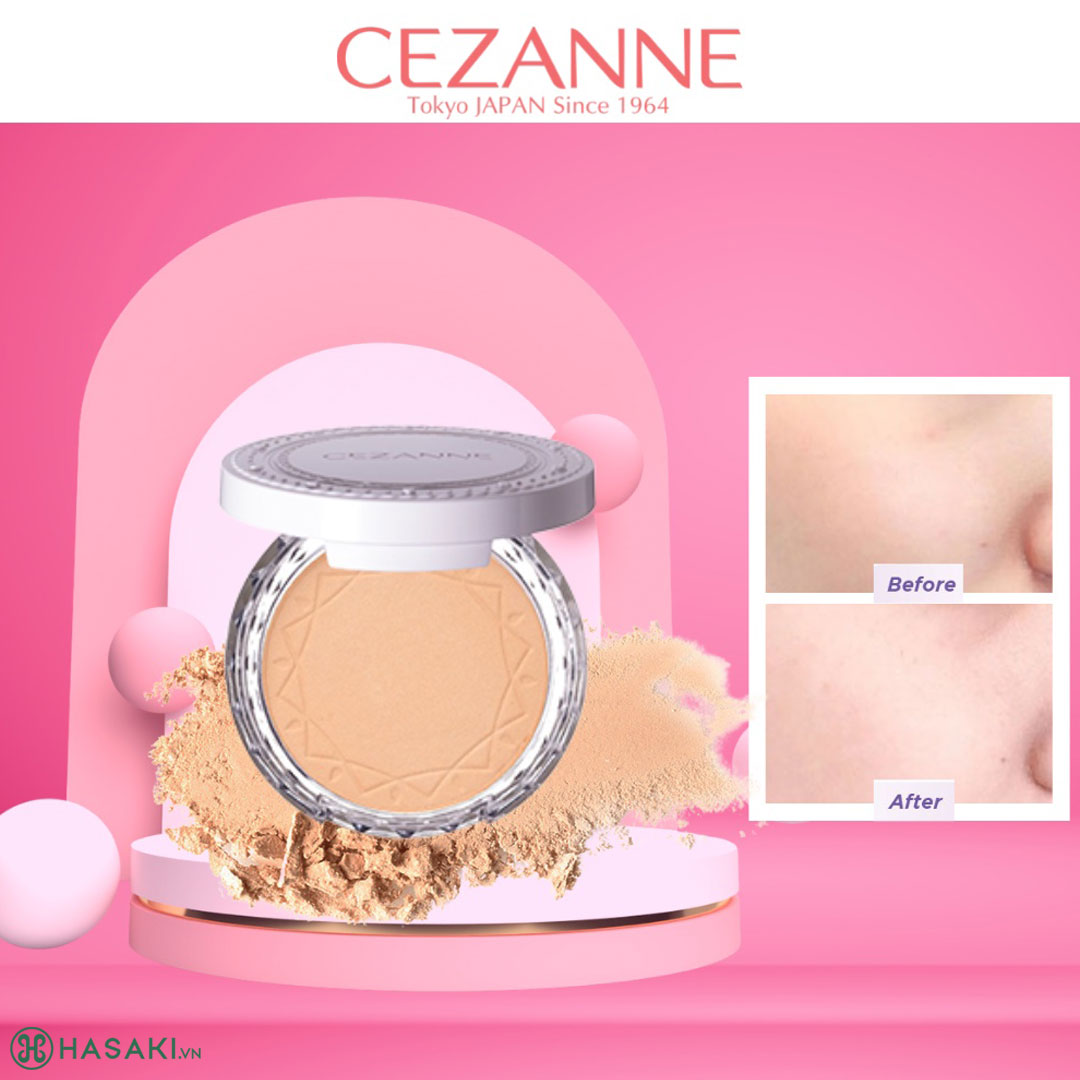 Cezanne UV Clear Face Powder SPF28 Màu 01 Cho Da Sáng 10g