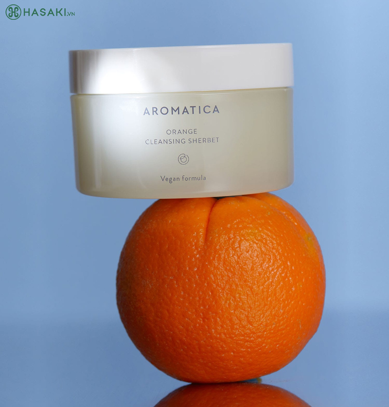 Sáp Tẩy Trang Aromatica Orange Cleansing Sherbet Chiết Xuất Vỏ Cam 150g