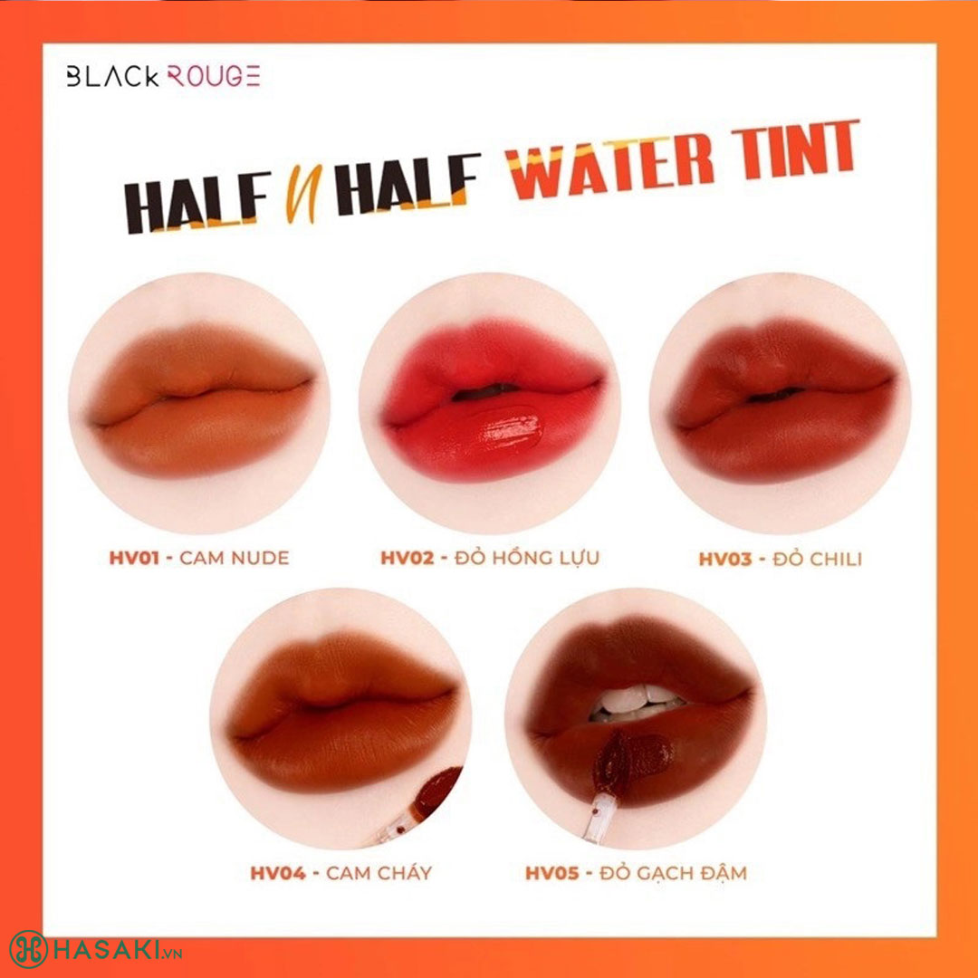 Son Kem Lì Black Rouge Half N Half Water Velvet 3.5g - 1