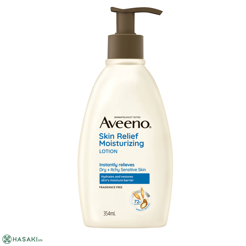 Sữa Dưỡng Thể Aveeno Skin Relief Moisturizing Lotion Làm Dịu Da Nhạy Cảm, Khô Ngứa 354ml - 1