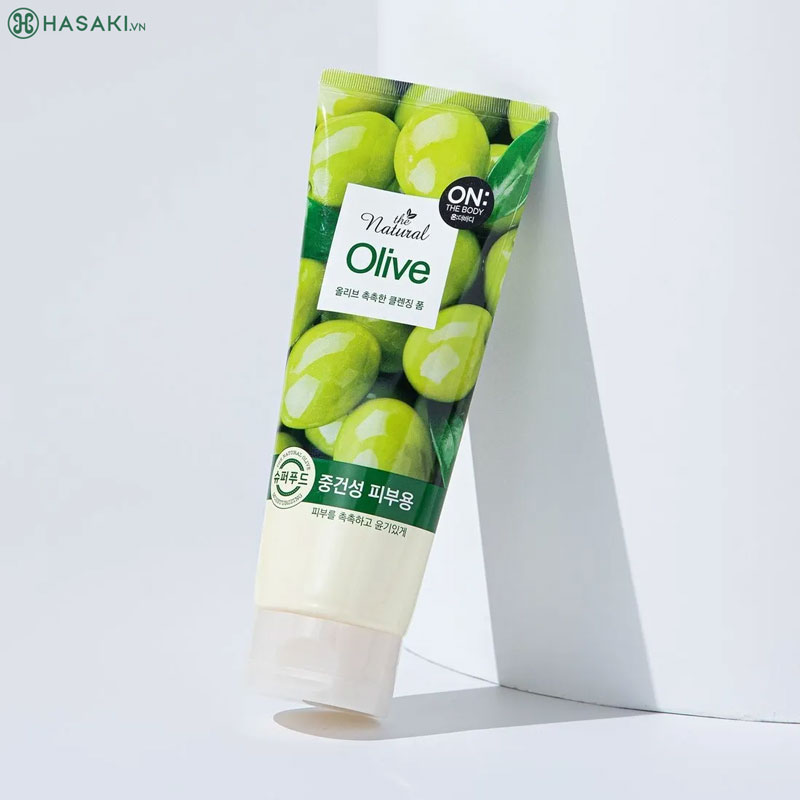 Sữa rửa mặt On: The Body The Natural Olive Moisture Cleansing Foam 200g