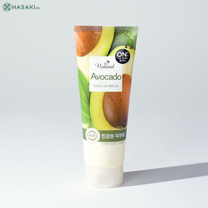 Sữa rửa mặt On: The Body The Natural Avocado Mild Cleansing Foam 200g