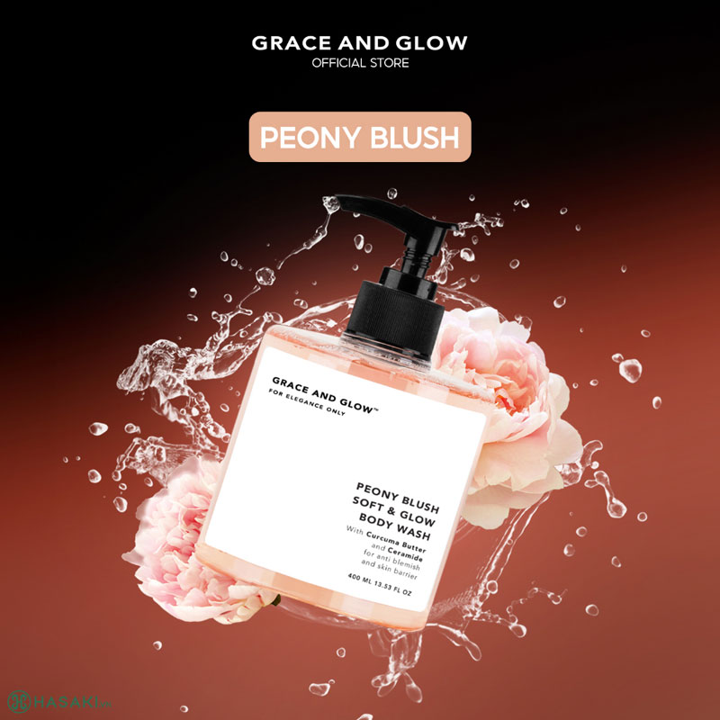 Sữa Tắm Grace And Glow Peony Blush Soft & Glow Solution Body Wash Phục Hồi, Sáng Da 400ml