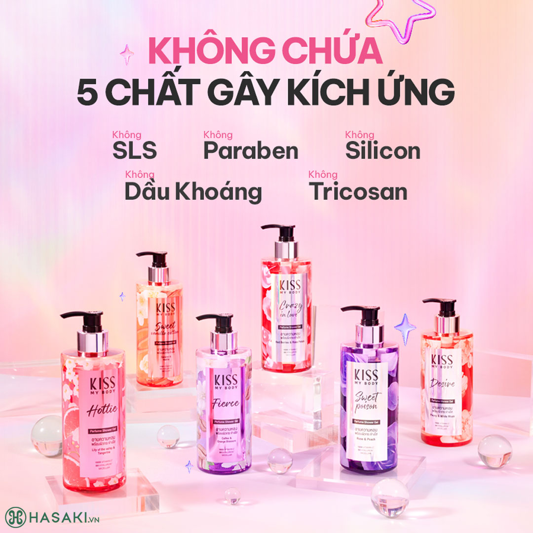 Sữa Tắm Kiss My Body Perfume Shower Gel Hương Nước Hoa 380ml