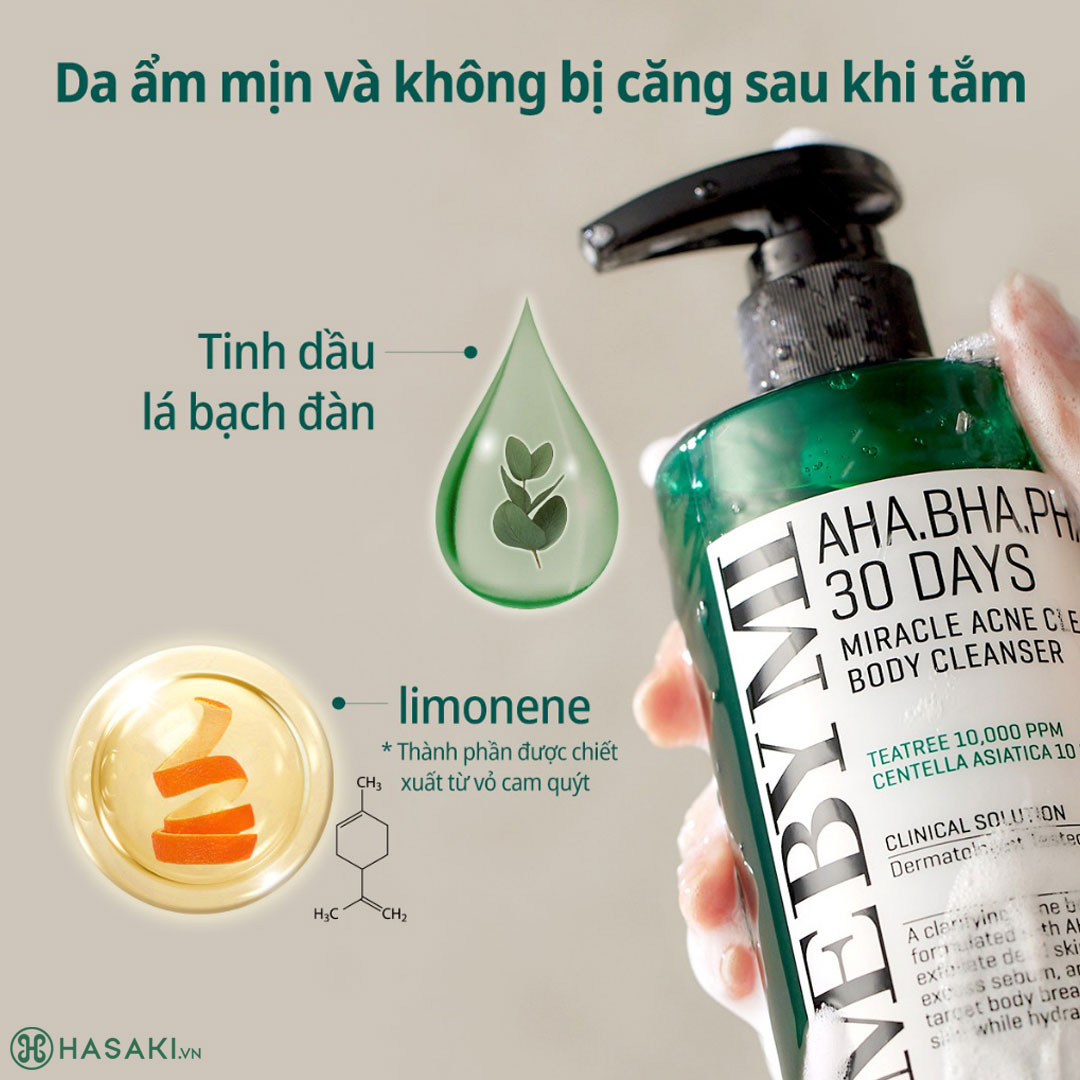 Sữa Tắm Some By Mi AHA-BHA-PHA 30 Days Miracle Acne Clear Body Cleanser