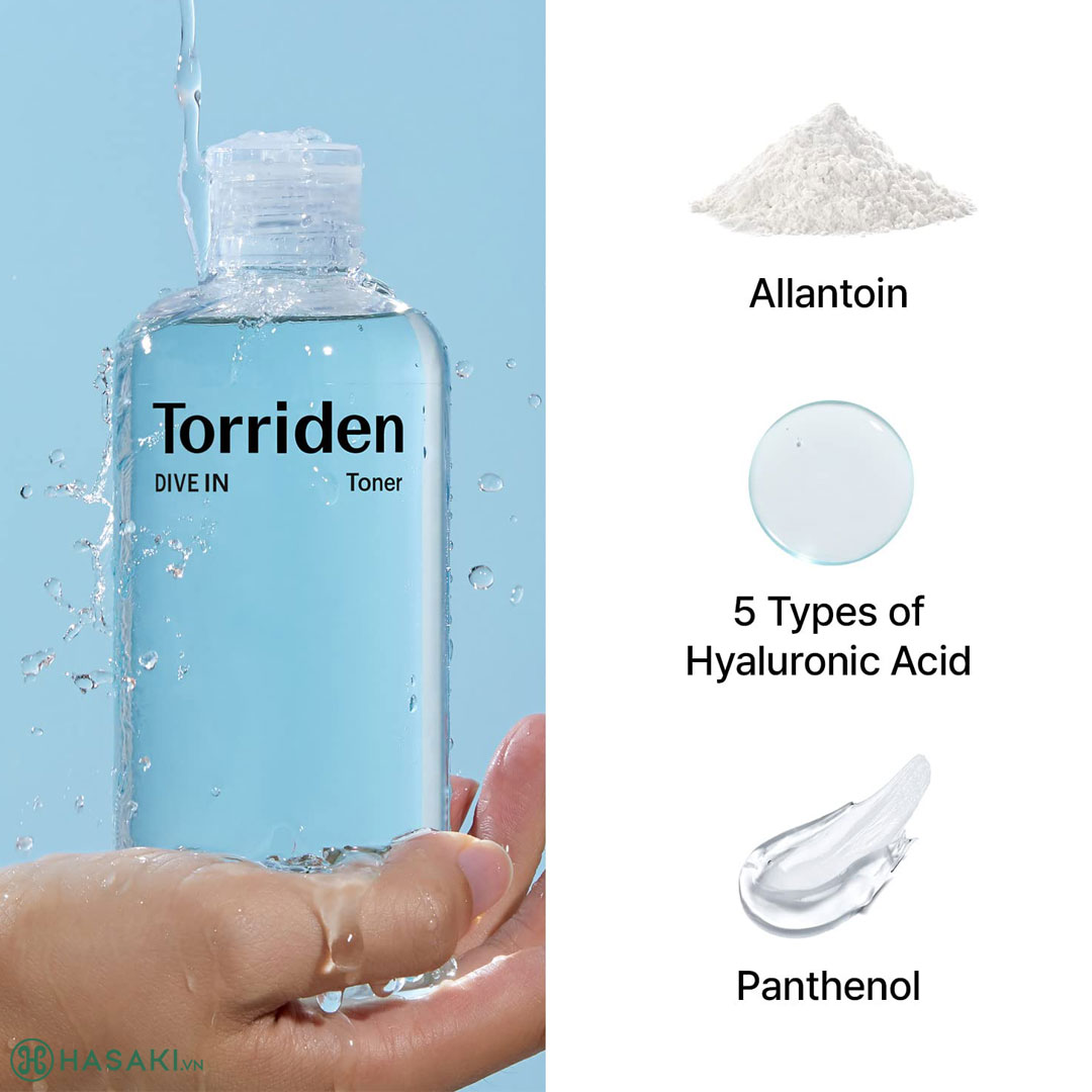 Toner Torriden DIVE-IN Low Molecular Hyaluronic Acid Dưỡng Ẩm, Sáng Bóng Da