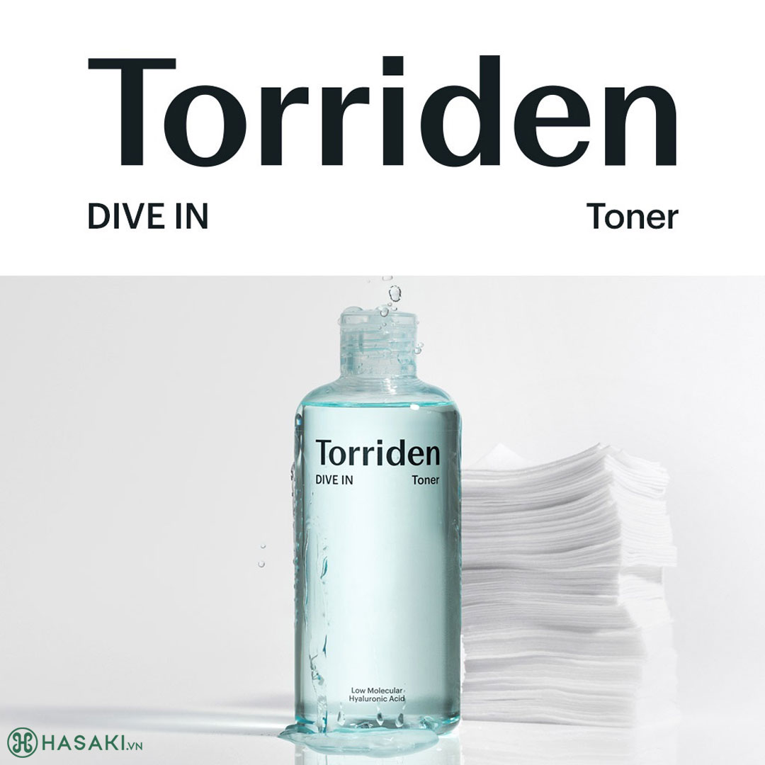 Toner Torriden DIVE-IN Low Molecular Hyaluronic Acid Dưỡng Ẩm, Sáng Bóng Da 300ml