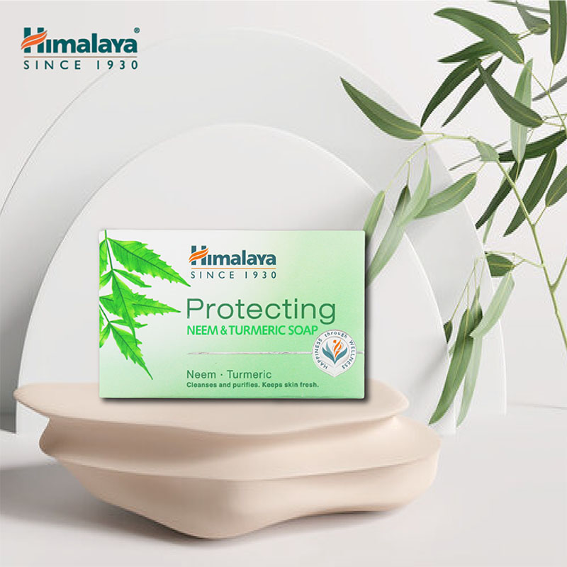 Xà phòng Himalaya Herbals Protecting Neem And Turmeric Soap sạch mụn lưng từ neem, nghệ tây 75g - 2
