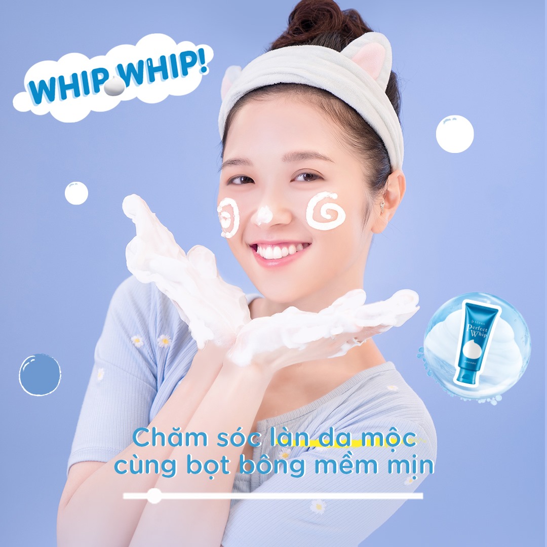 Sữa Rửa Mặt Tạo Bọt SENKA Perfect Whip Facial Foam Wash Hasaki