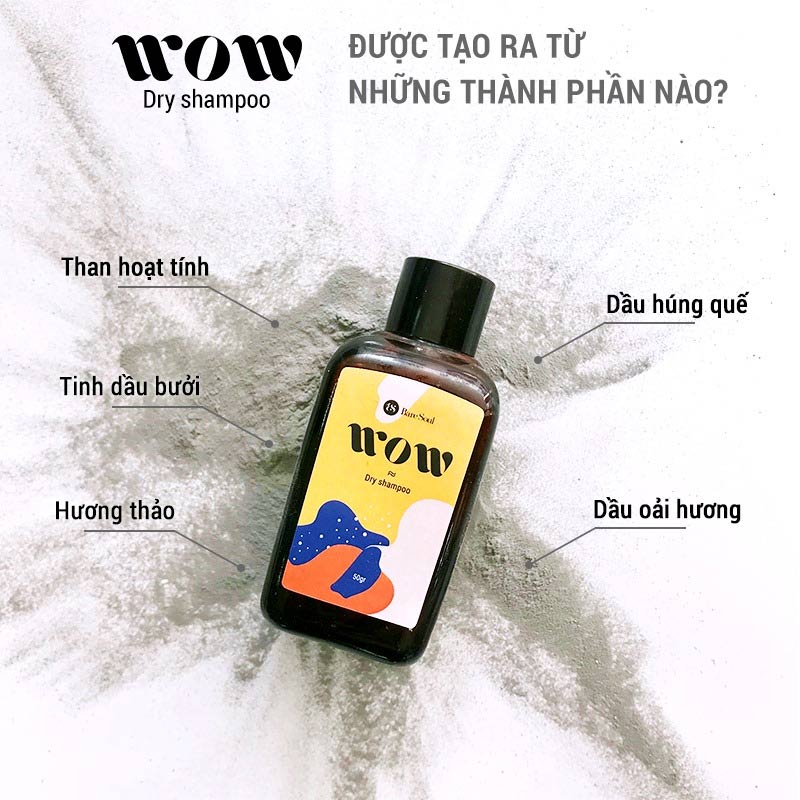 Thành phần Dầu Gội Khô BareSoul WOW Dry Shampoo 50g