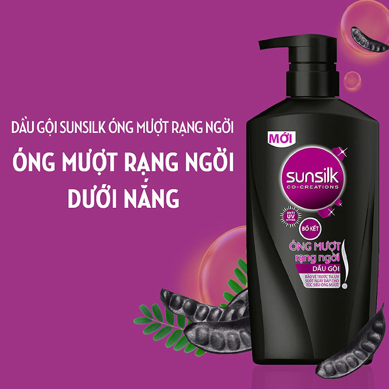 Dầu Gội Sunsilk Óng Mượt Bảo Vệ Khỏi Tia UV 650g