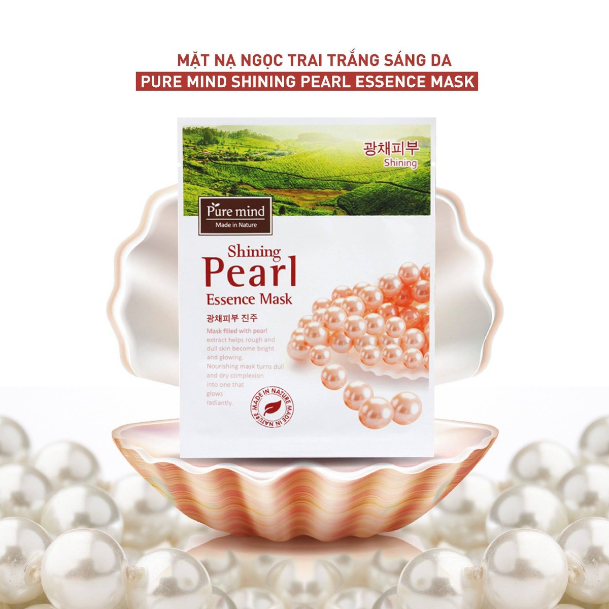 Mặt Nạ Pure Mind Chiết Xuất Ngọc Trai - Shining Pearl 