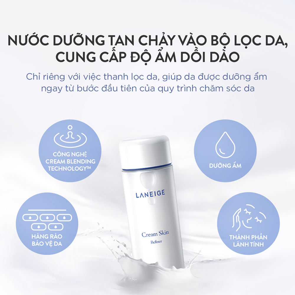 Thành phần Nước Hoa Hồng Laneige Dưỡng Ẩm Da Cream Skin Refiner 150ml 