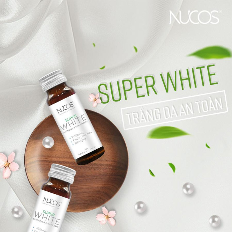 NUCOS Super White Whitening & Shining Skin (50ml x 10 Chai)