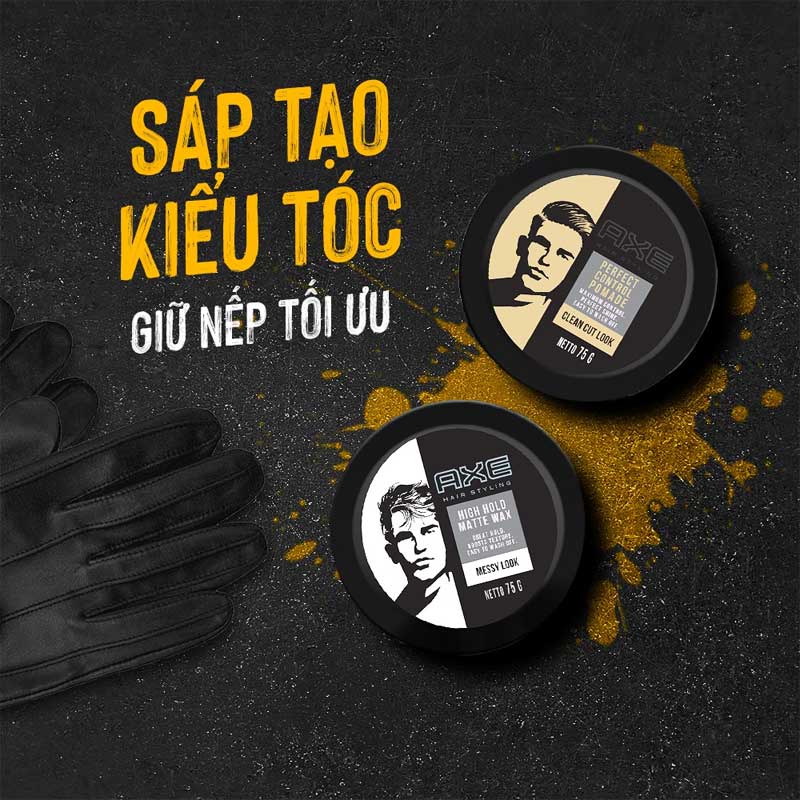 Sáp Vuốt Tóc Axe Wax Messy Look Tạo Kiểu Tự Nhiên 75g