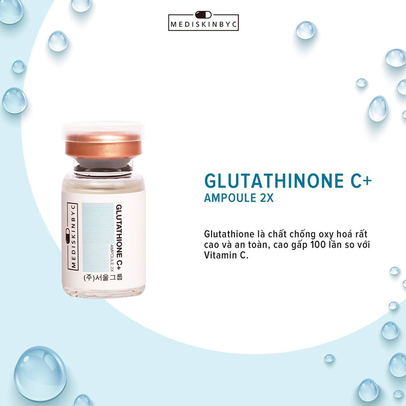 MediskinbyC Glutathione C + Ampoule 2 Lọ X 8ml