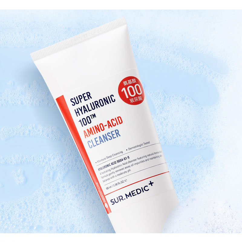 Sữa Rửa Mặt Sur.Medic+ Làm Sạch Sâu & Dưỡng Ẩm Super Hyaluronic 100™ Amino-Acid Cleanser 