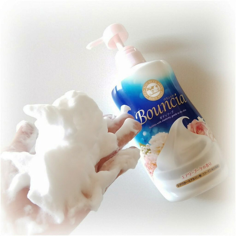Sữa Tắm Bouncia Tinh Chất Sữa Hương Hoa Hồng Body Soap Airy Bouquet Scent With Pump 