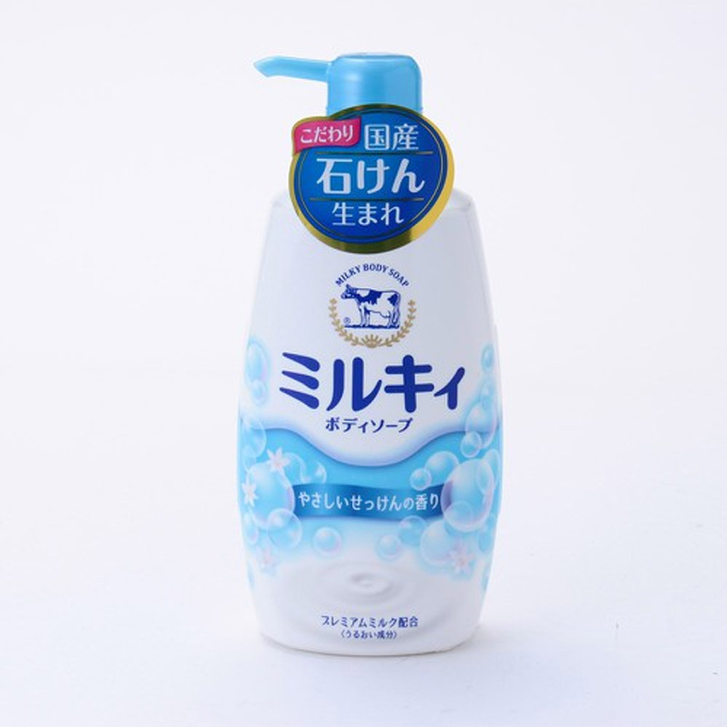 Sữa Tắm Milky Body Soap COW Hương Hoa Cỏ Milky Body Soap Gentle Soap Scent 550ml