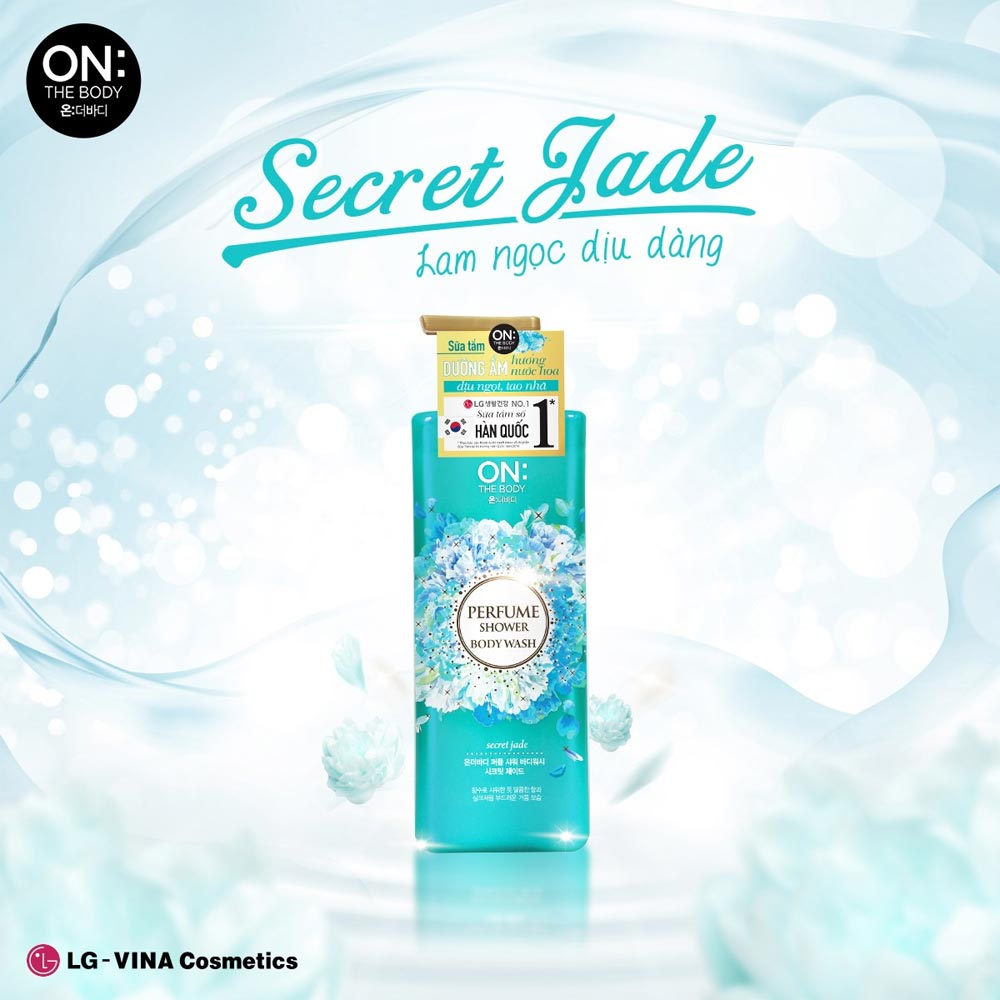 Sữa Tắm On: The Body Dưỡng Ẩm Nước Hoa Secret Jade Perfume Shower Body Wash Secret Jade 500g