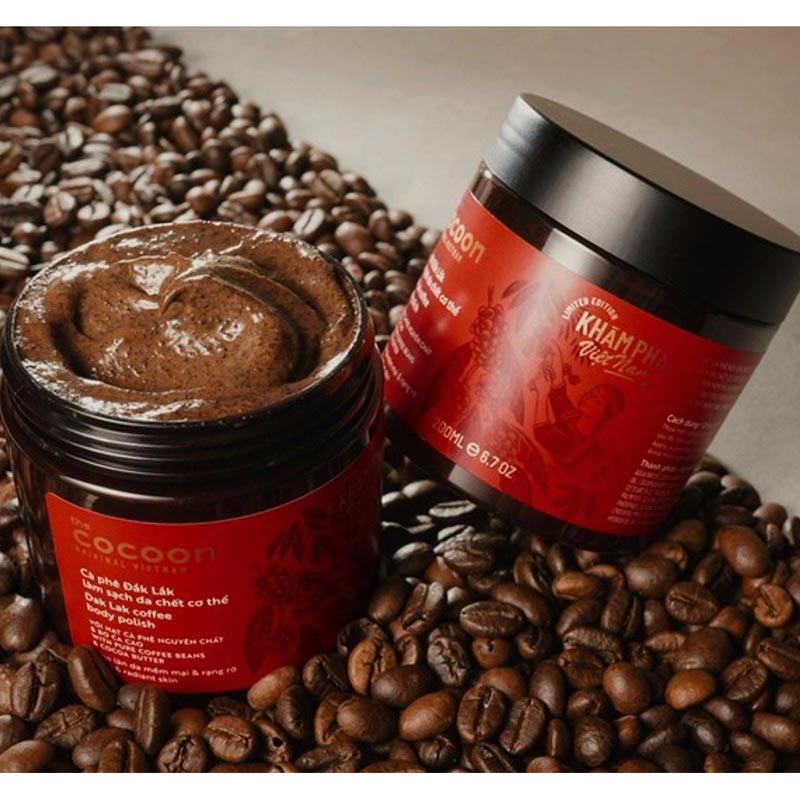 Cà Phê Đắk Lắk Tẩy Da Chết Toàn Thân Cocoon Dak Lak Coffee Body Polish 200ml (Bản Giới Hạn)