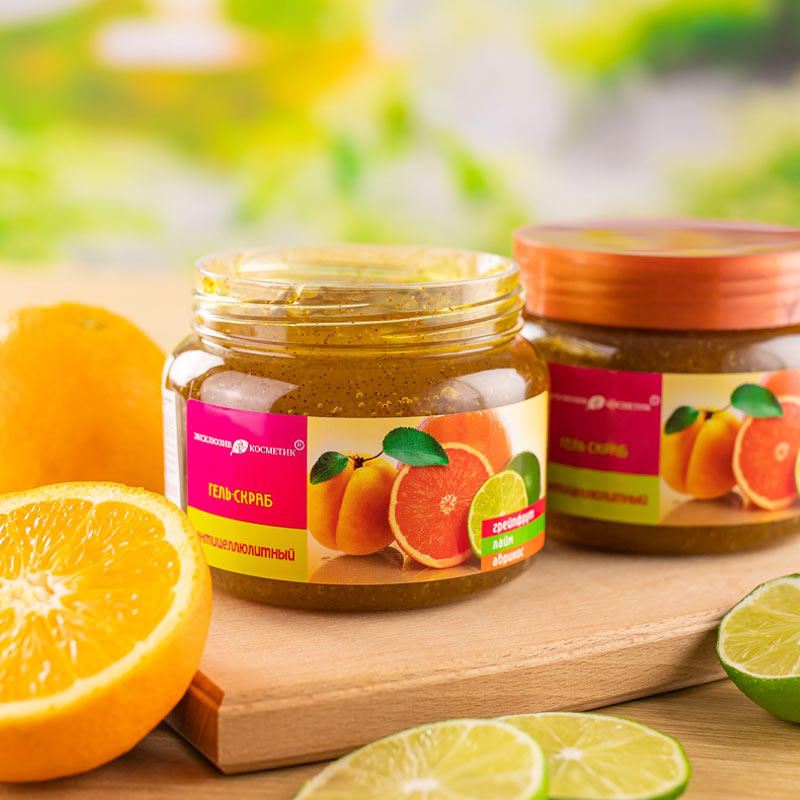 Eksklyuziv Kosmetik Gel Scrub Grapefruit Lime Apricot 380g 