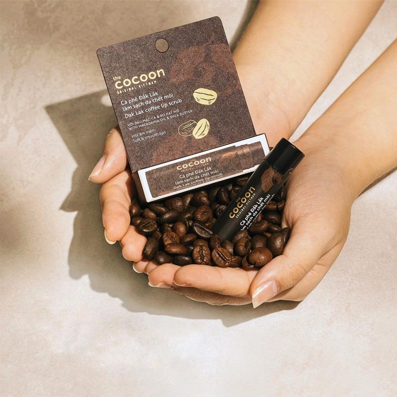 Tẩy Tế Bào Chết Môi Cocoon Từ Cà Phê Đắk Lắk Dak Lak Coffee Lip Scrub 5g Hasaki