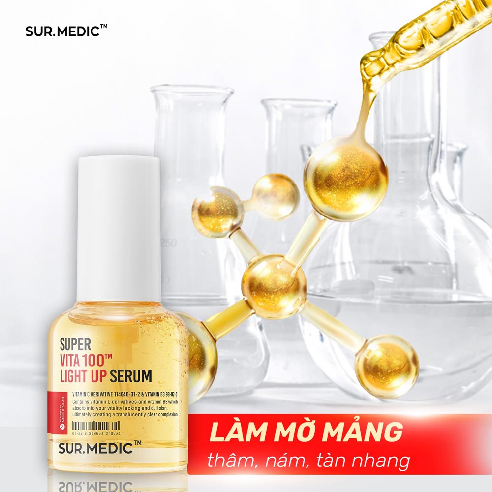 Tinh Chất Sur.Medic+ Super Vita 100TM Light Up Serum 30ml